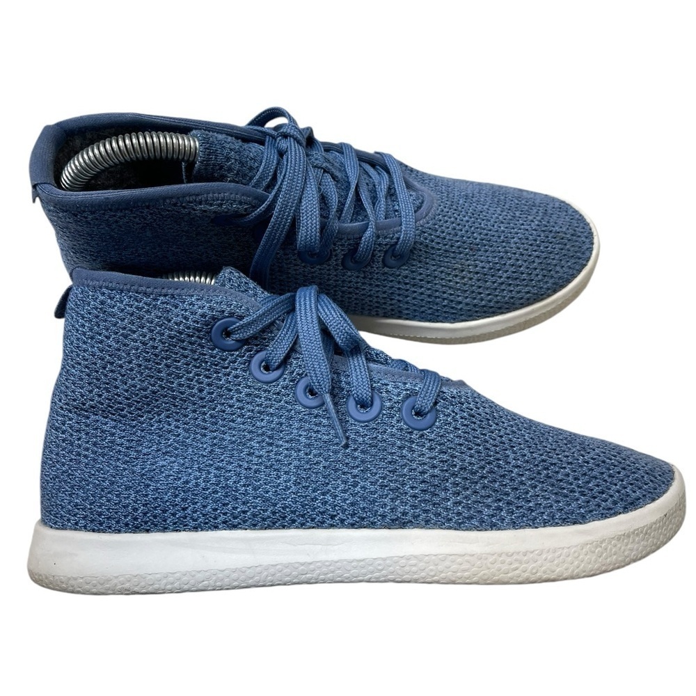 Allbirds TT Tree Toppers Tide Pool Blue Lace Up Hi Top Sneakers Women's Size 8